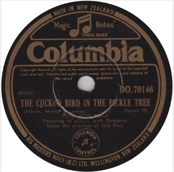 The Four Aces Featuring Al Alberts : It's A Woman's World / Cuckoo Bird In The Pickle Tree (Shellac, 10")