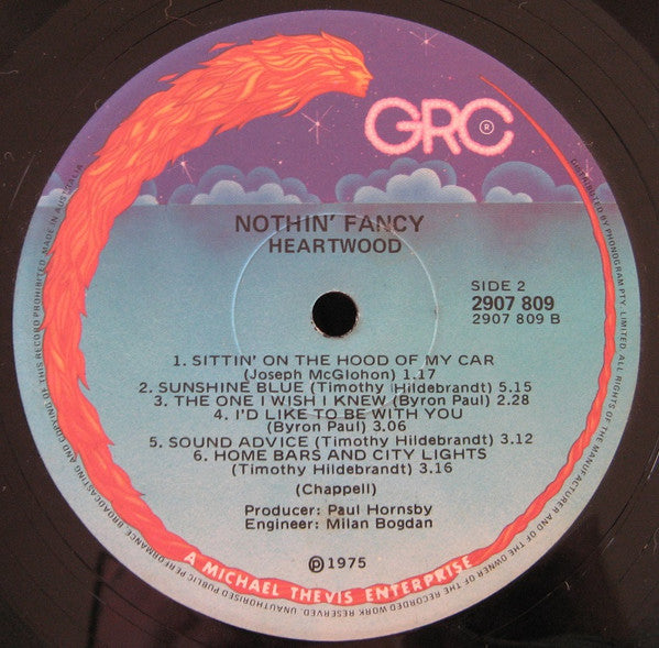 Heartwood : Nothin' Fancy (LP, Album)