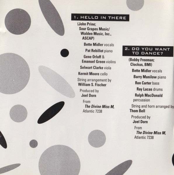 Bette Midler : Experience The Divine (Greatest Hits) (CD, Comp)