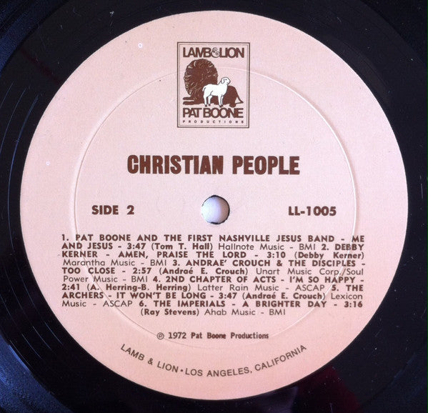 Various : Christian People Volume One (LP)