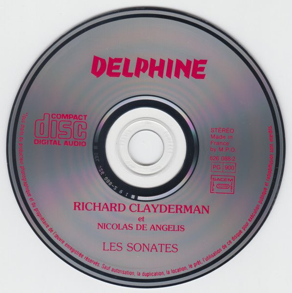 Richard Clayderman et Nicolas De Angelis : Les Sonates (CD, Album)