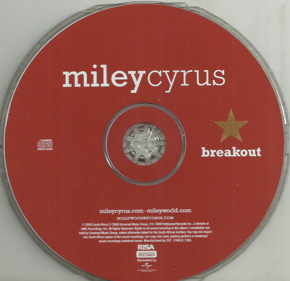 Miley Cyrus : Breakout (CD, Album)