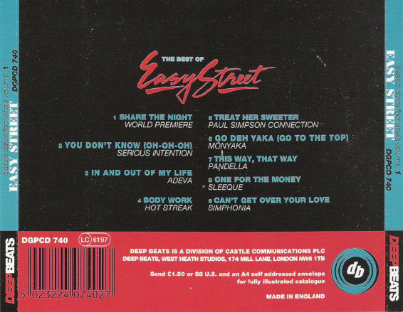 Various : Classic Dancefloor Labels Volume 1 - The Best Of Easy Street (CD, Comp, RM)