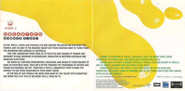 Various : Triple J Unearthed Number Eight (CD, Comp)