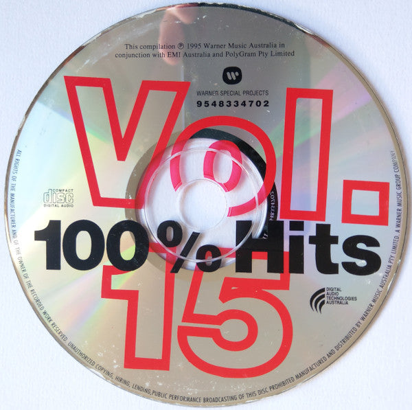 Various : 100% Hits Vol. 15 (CD, Comp)