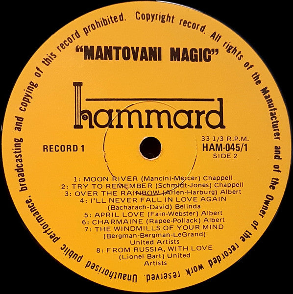 Mantovani : Mantovani Magic (2xLP, Comp, Gat)