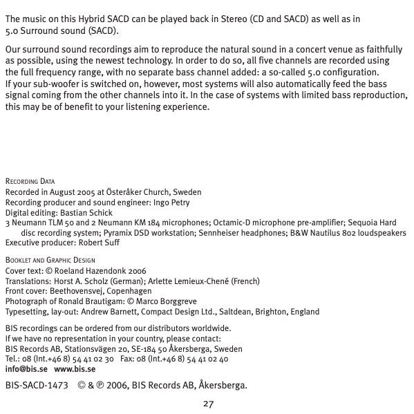 Beethoven* / Ronald Brautigam : Mondschein & Pastorale - Sonatas Opp. 26, 27 & 28 (Complete Works For Solo Piano - Volume 4) (SACD, Hybrid, Multichannel, Album)