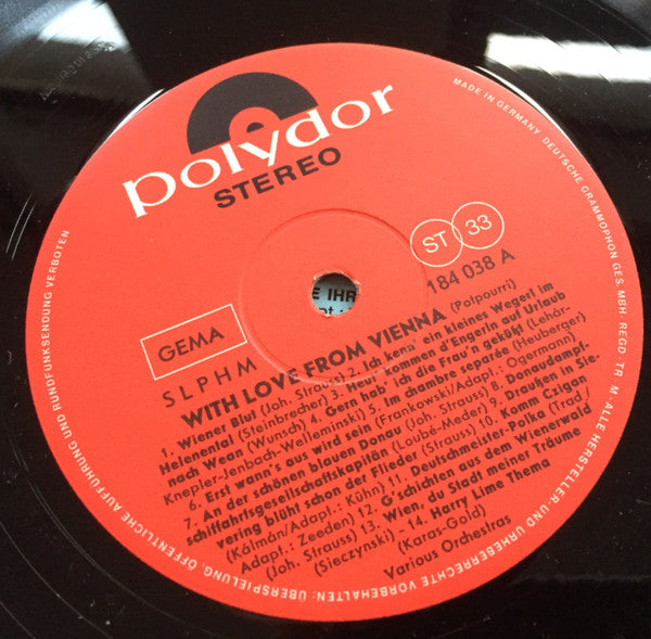 Various : With Love From Vienna (LP, Comp)
