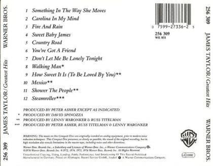 James Taylor (2) : James Taylor's Greatest Hits (CD, Comp)