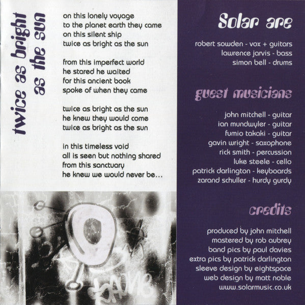 Solar (31) : Dark Places (CD, Album)