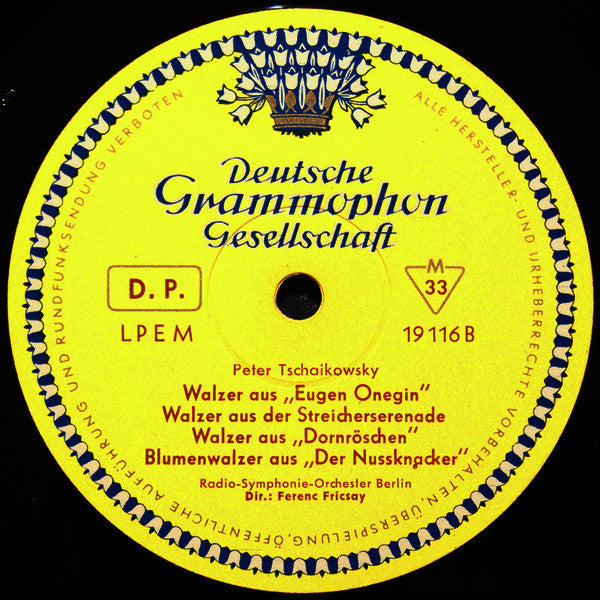 Pyotr Ilyich Tchaikovsky - Radio-Symphonie-Orchester Berlin · Helmut Heller · Walter Lutz · Ferenc Fricsay : Schwanensee (Ballettsuite) / 4 Walzer (LP, Mono)