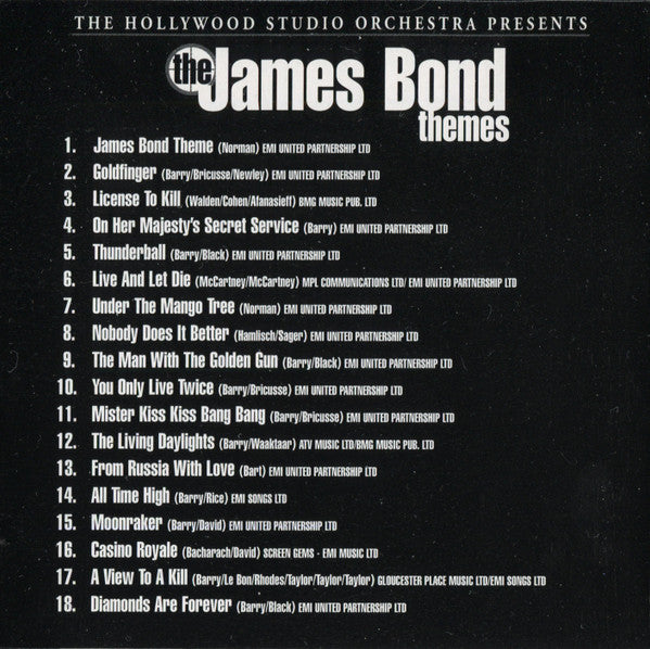 The Hollywood Studio Orchestra : The James Bond Themes (CD)