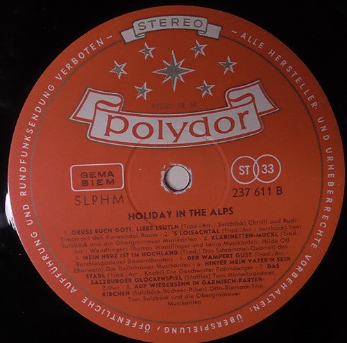 Various : Holiday In The Alps (LP)