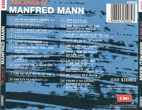 Manfred Mann : The Most Of Manfred Mann (CD, Comp)