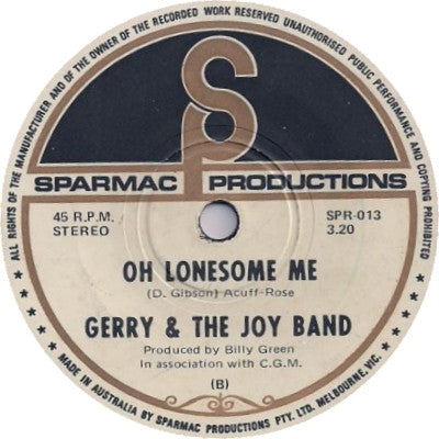 Gerry & The Joy Band : Rave On (7", Single)