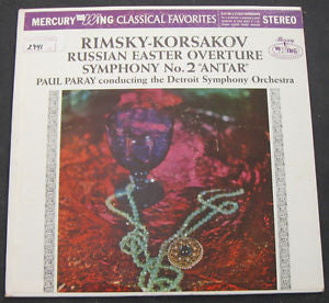 Paul Paray Conducting The Detroit Symphony Orchestra : Russian Easter Overture / Symphony No. 2 "Antar" (LP, Album, RE)