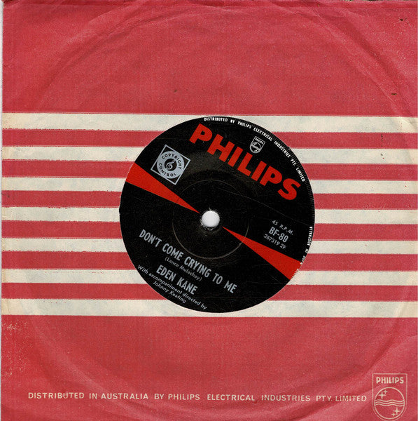 Eden Kane : Boys Cry (7", Single)