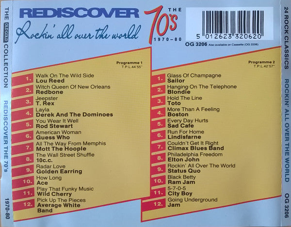Various : Rediscover The 70's And 80's 1970-1980: Rockin' All Over The World (2xCD, Comp, RE)