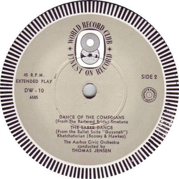 Richard Strauss, Bedřich Smetana, Aram Khatchaturian : Waltzes From "Der Rosenkavalier" / Dance Of The Comedians / The Sabre Dance (7", EP, Club)