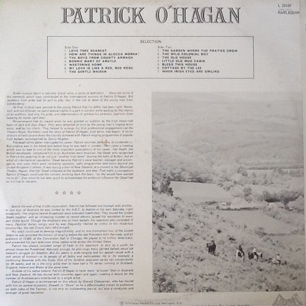Patrick O'Hagan : The Heart & Soul Of Ireland (LP, Album)