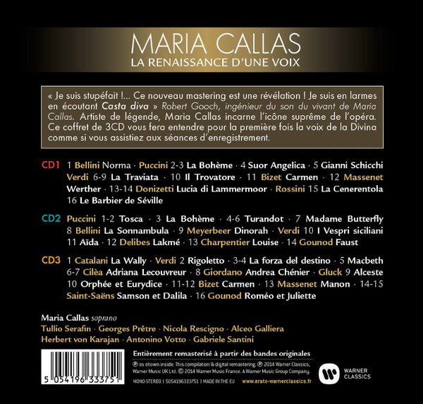 Maria Callas : La renaissance d'une voix (3xCD, Album, Comp, Mono, Dlx)