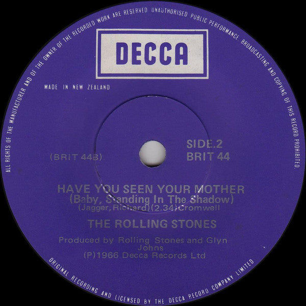 The Rolling Stones : Jumping Jack Flash / Have You Seen Your Mother (7", Single)
