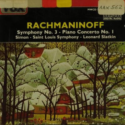 Sergei Vasilyevich Rachmaninoff, Saint Louis Symphony Orchestra, Leonard Slatkin : Rachmaninoff: Symphony No. 3 . Piano Concerto No. 1 (CD)
