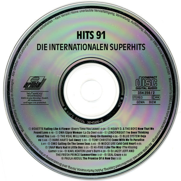Various : Hits 91 - Die Internationalen Superhits (2xCD, Comp)