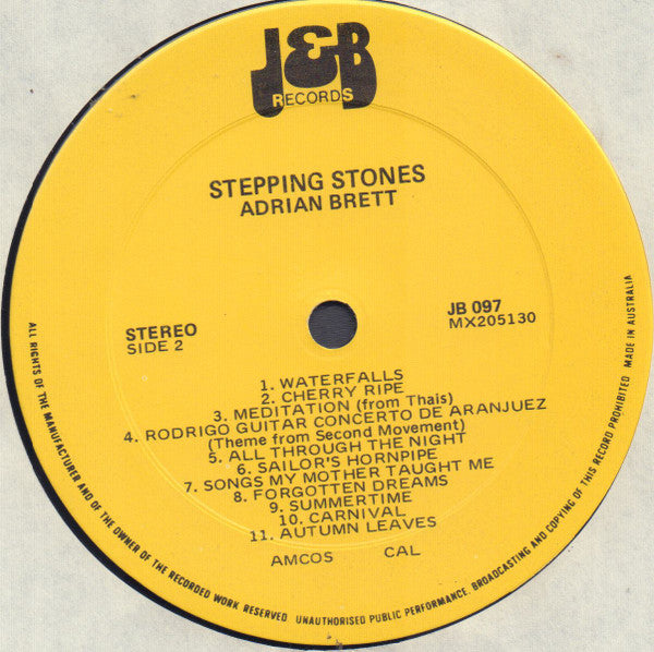 Adrian Brett : Stepping Stones (LP)