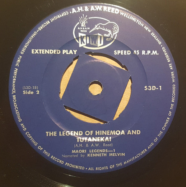 Kenneth Melvin : Hinemoa And Tutanekai (7", EP, Pus)