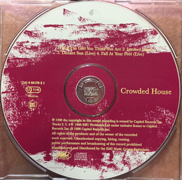Crowded House : Not The Girl You Think You Are (CD, Single)