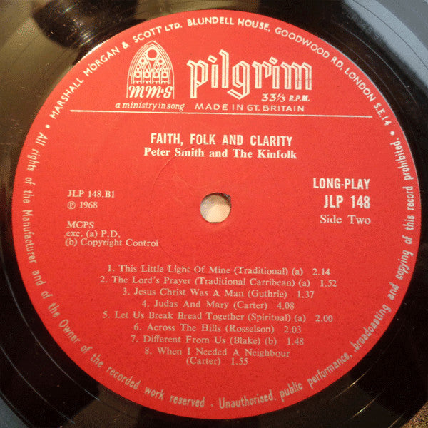 Peter Smith (11) And The Kinfolk : Faith, Folk And Clarity (LP, Mono)