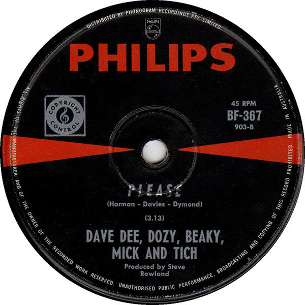 Dave Dee, Dozy, Beaky, Mick & Tich : The Legend Of Xanadu (7", Single, Red)