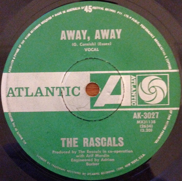 The Rascals : See (7", Single)