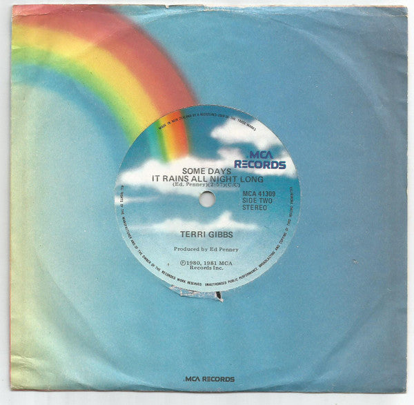 Terri Gibbs : Somebody's Knockin' (7", Single)