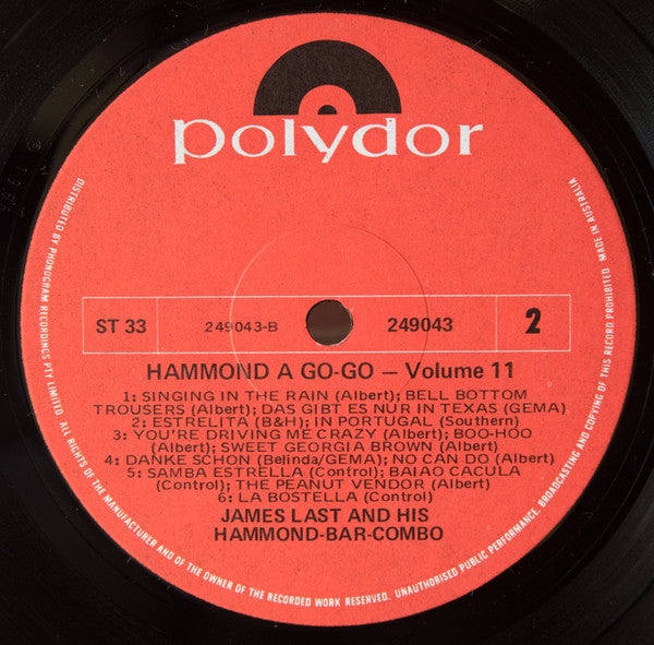 James Last & His Hammond Bar Combo : Hammond À Gogo Vol. II (LP, Album)