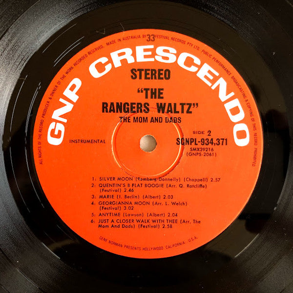 The Mom And Dads : The Rangers Waltz (LP, Album)