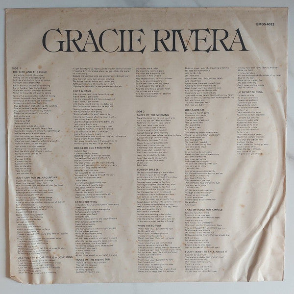 Gracie Rivera : Gracie Rivera (LP, Album)