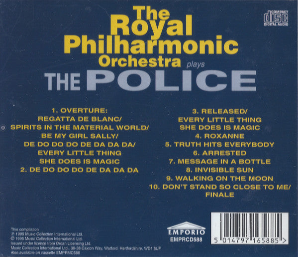 The Royal Philharmonic Orchestra* : Plays The Police (CD, Album)