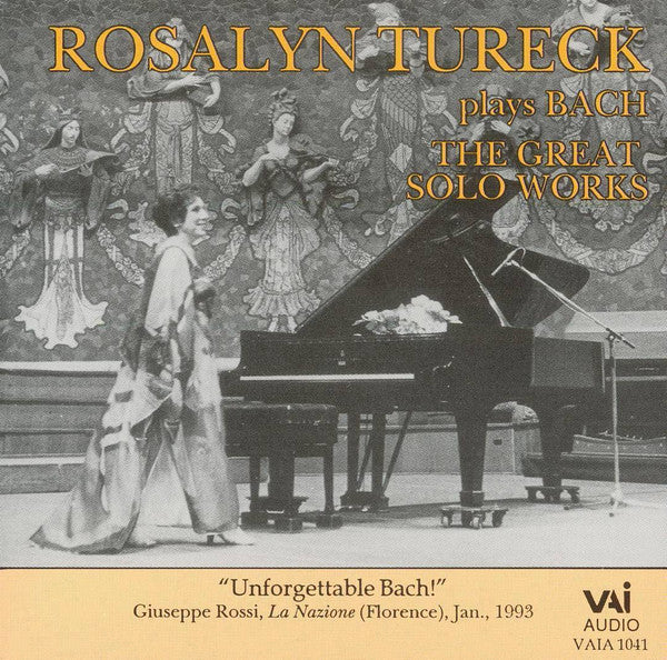Rosalyn Tureck Plays Bach* : The Great Solo Works (CD, Album)
