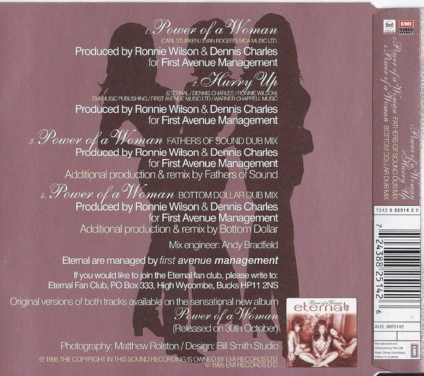 Eternal (2) : Power Of A Woman (CD, Single)