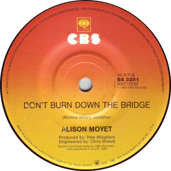 Alison Moyet : That Ole Devil Called Love (7", Single)