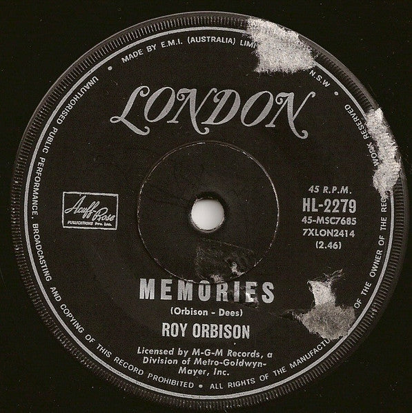 Roy Orbison : So Good (7", Single)