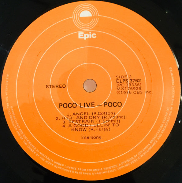 Poco (3) : Live (LP, Album)