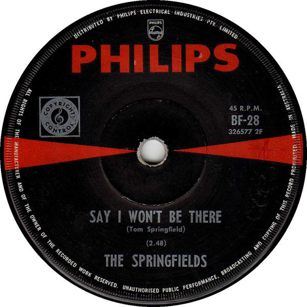 The Springfields : Little Boat (7", Single)