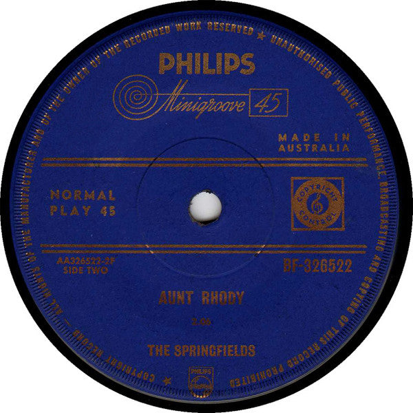 The Springfields : Silver Threads And Golden Needles (7", Single)