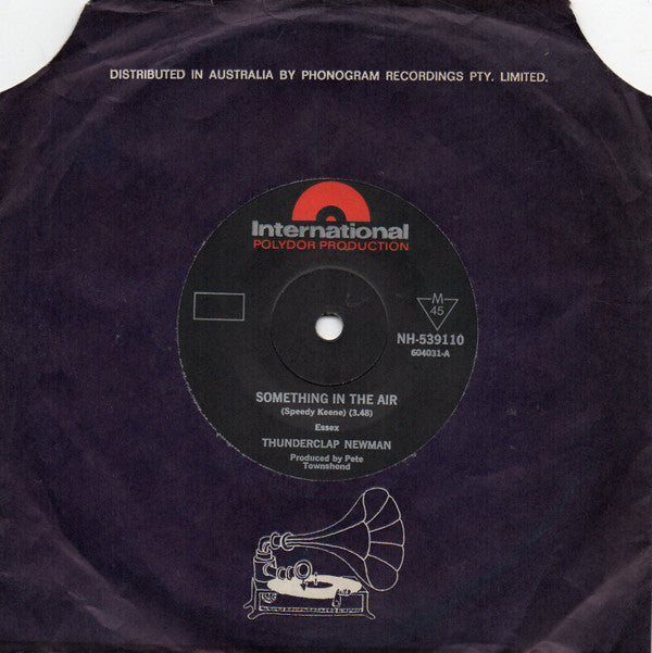 Thunderclap Newman : Something In The Air (7", Single)