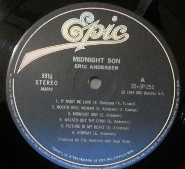 Eric Andersen (2) : Midnight Son (LP, Album)