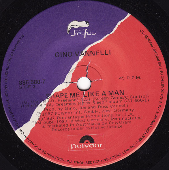 Gino Vannelli : Wild Horses (7", Single)