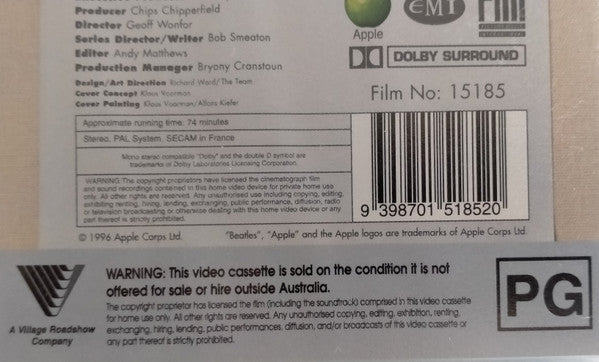 The Beatles : Anthology (8xVHS, PAL + Box)